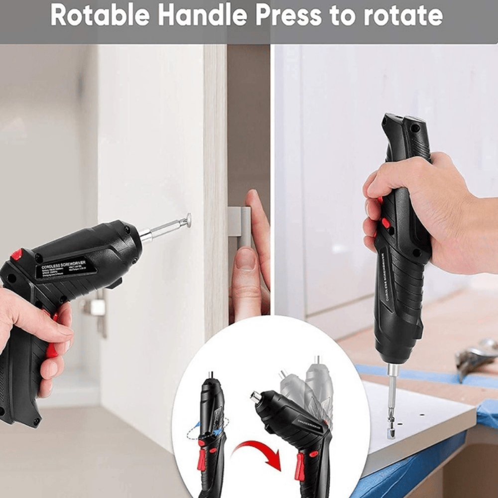 47 in 1 Electric Screwdriver Drill Set with LED Light & Flexible Extension