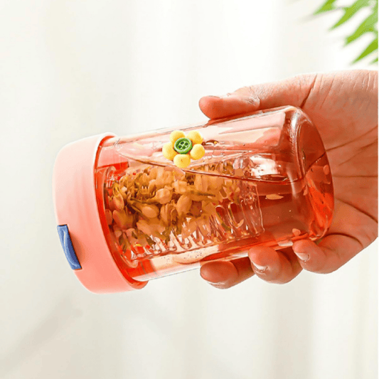 200ml Colorful Plastic Bottle with Lid – Leakproof, Portable Water & Juice Bottle for Kids