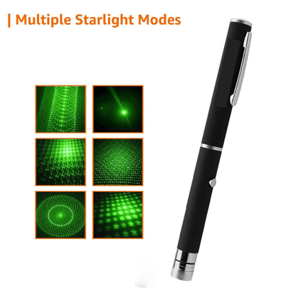 High Power Laser Light- Multiple Starlight Modes for Presentations, Astronomy & Outdoor Use