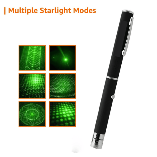 High Power Laser Light- Multiple Starlight Modes for Presentations, Astronomy & Outdoor Use