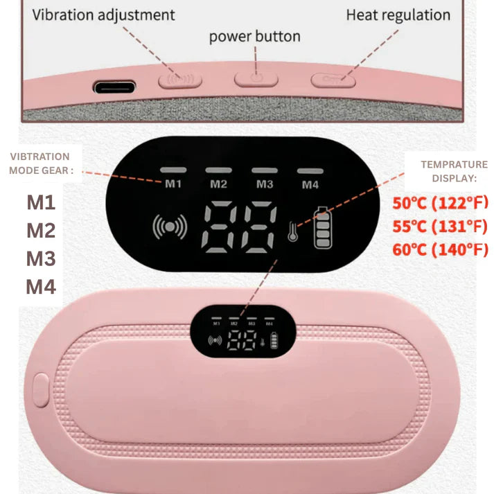 PORTABLE CORDLESS HEATING PAD FOR MENSTRUAL